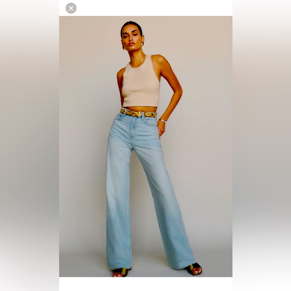 Reformation Carey wide leg jeans. NWT